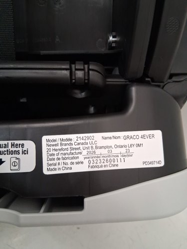 GRACO 4EVER 4-IN-1 Convertible CARSEAT - RAEGAN/BLACK/GREY (MODEL: 2142902) image 10