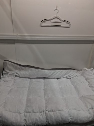 Saphreas memory foam MATTRESS TOPPER - queen - 60'' x 80'' - white/grey (model: 23.hcn.47351) image 3