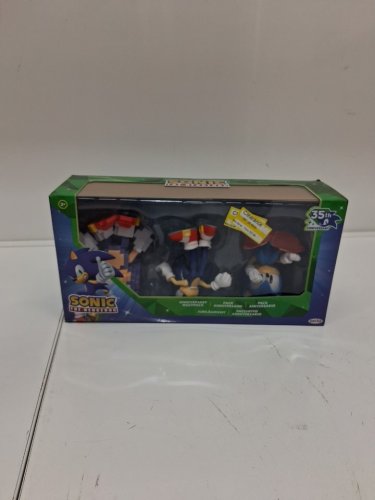 3pc jakks sonic the hedgehog anniversary multipack - blue/white (model: 43141) image 2