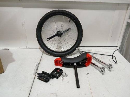 kobe toy company unicycle - 20"  - silver image 3