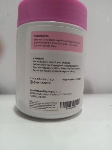 (60 VEGAN CAPSULES) HAPPY V D-MANNOSE+CRANBERRY dietary supplement for urinary tract health - 10mg each image 6
