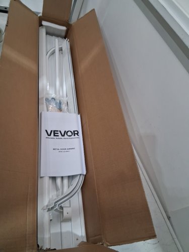VEVOR DURABLE ALUMINUM AWNING - 48" X 42" - WHITE - (MODEL:QL-48INCH) image 4