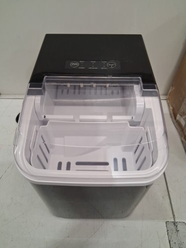 Countertop Ice Maker with Handle and scoop - 26lb - black (model: wbj-10a) image 4