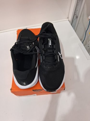 men's nike downshifter 13 road running shoes - size 9 - black/white image 2