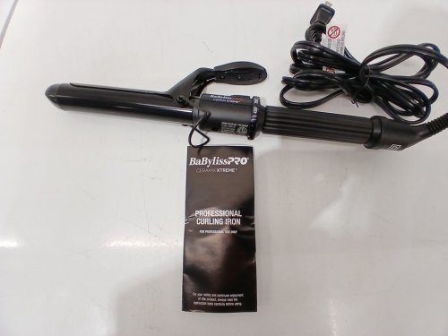 BABYLISSPRO 1" CERAMIC CURLING IRON WITH SPRING HANDLE - BLACK (MODEL: BABC100SNC) image 3