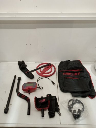 PANCKY Waterproof Metal Detector with 5 Modes and LCD Display - 47.3" to 55.2" Adjustable Length - Black/Red (Model: PK-0075) image 3