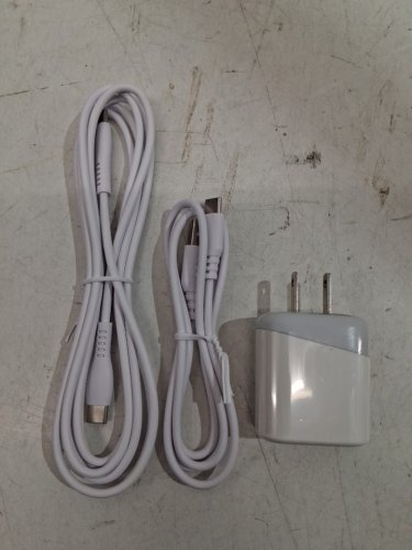 ailkin dual-port wall charger with 2 cables - 12v - white image 3