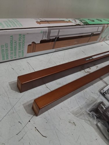 Ingenuity The Stairway+ Series Banister to Banister Gate Mounting Kit - for 37” gates - dark wood (model: 27573) image 3