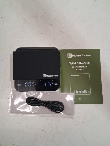 maestri house digital coffee scale - 0.5kg min 2kg max - black - (model:s2/k112) image 2