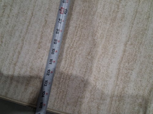 WASHABLE NON-SLIP SOFT AREA RUG - 8FT 9" X 7FT 8"- BEIGE image 5