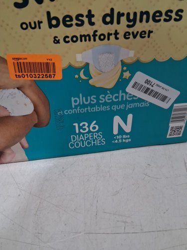 136PK PAMPERS SWADDLERS DIAPERS - NEWBORN SIZE image 3