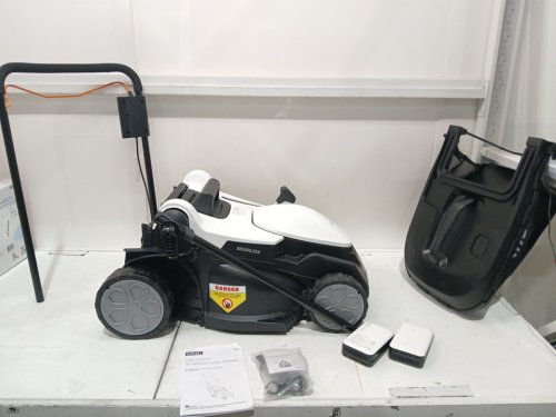 Litheli Cordless Lawn Mower with adjustable height 2x20v battery- 16"- white/Black - (Model: U20LM03-0A220/egt010182) image 3