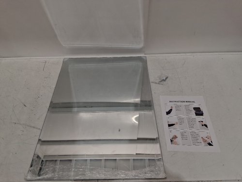 BONEWEI Frameless Bathroom Mirror - 20" X 28" image 4