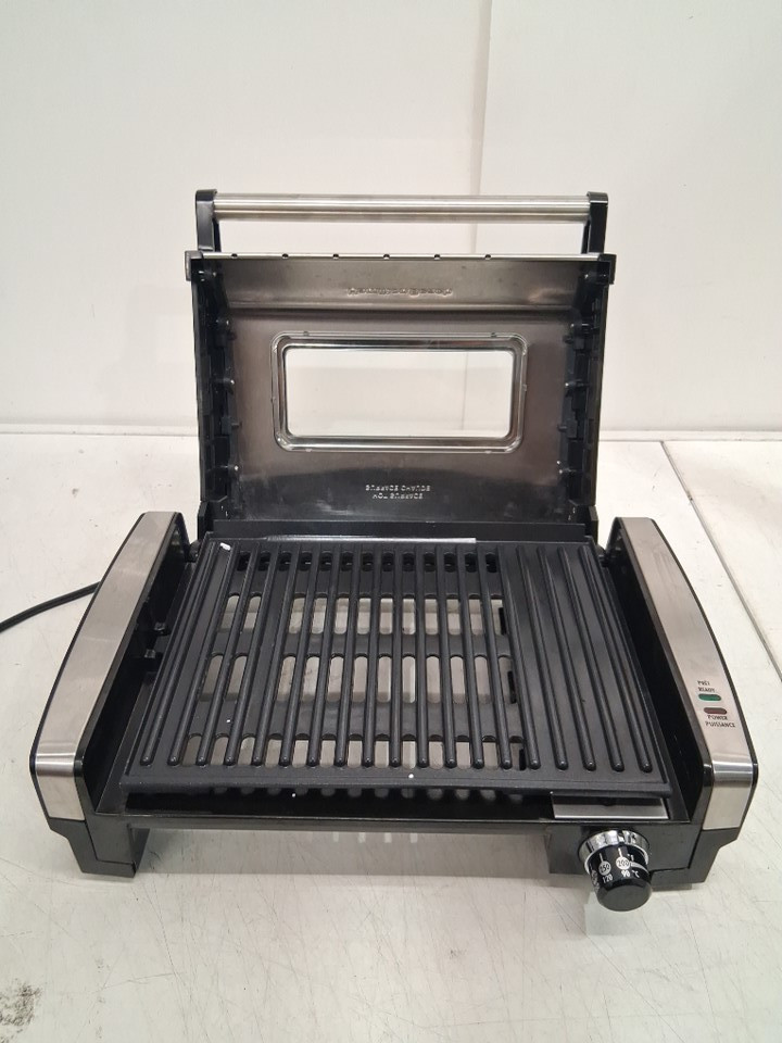HAMILTON BEACH FLAVOUR SEARING SMOKELESS ELECTRIC GRILL - STAINLESS STEEL (MODEL: 25361C) image 3