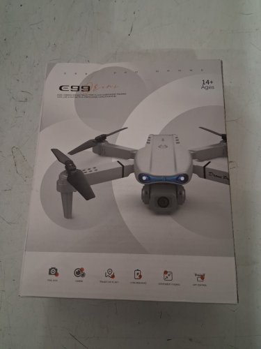 E99 PRO Foldable RC Quadcopter Drone WITH CAMERA - 3.7V, 1800MAH - BLACK image 2