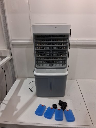 PORTABLE AIR COOLER WITH WATER TANK EVAPORATIVE COOLING - 8L - WHITE/GREY (MODEL: ZWN-112) image 3