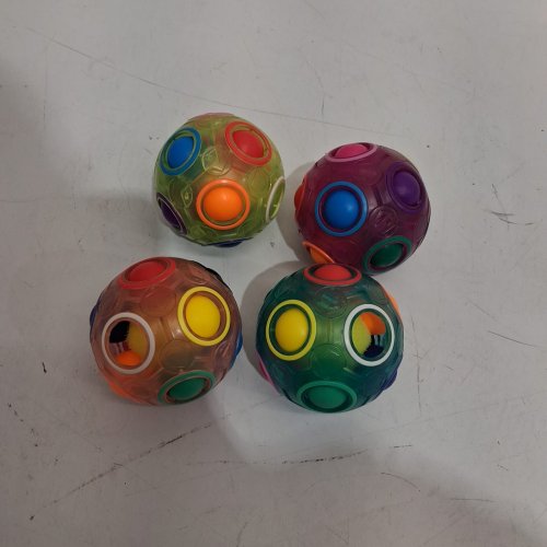 4pk Vdealen Magic Rainbow Puzzle/FIDGET Ball, stress reliever toys for kids - multicolour image 3