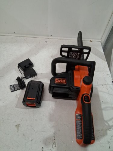 Black & Decker 40V MAX Cordless Lithium-Ion Chainsaw - 12" - Black/Orange - (MODEL: ‎LCS1240) image 3