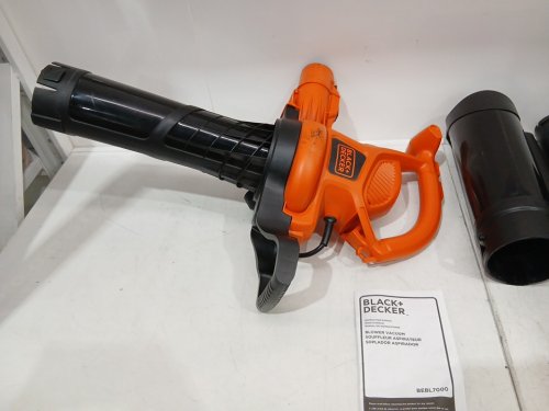 BLACK+DECKER CORDED VACUUM BACKPACK LEAF BLOWER & MULCHER - 250MPH/ 400CFM - BLACK/ORANGE (MODEL: BEBL7000) image 6