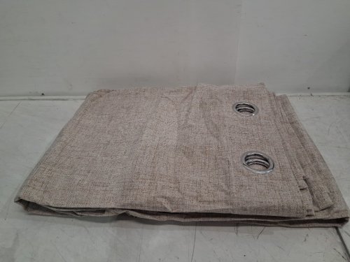 (2 panel) Limay room blackout curtains with grommet top - 52" x 84" - natural taupe image 3