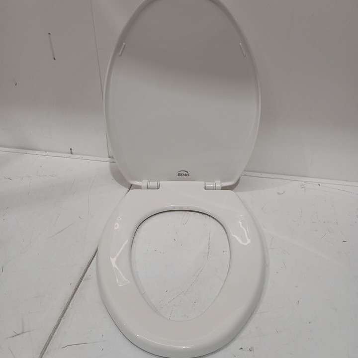 BEMIS SLOW CLOSE ELONGATED TOILET SEAT - 18.61" - WHITE (MODEL: 7300SLEC000) image 3