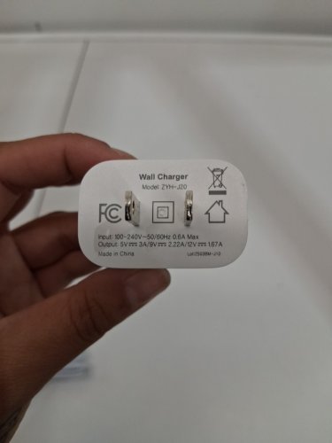 iphone charging cable lightning to usb c with wall charger - 10ftt - white image 3
