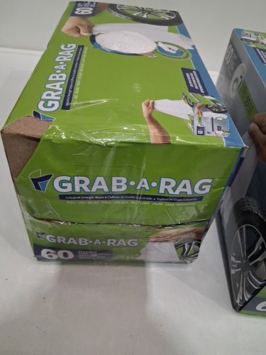 119pk Grab-A-Rag reusable multi-purpose microfiber Rags - white (model: 3330346) image 4