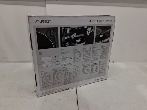 AUDIO-TECHNICA FULLY AUTOMATIC BELT-DRIVE STEREO TURNTABLE with bluetooth connection and usb - Black (model: at-lp60xbt-usb) image 14