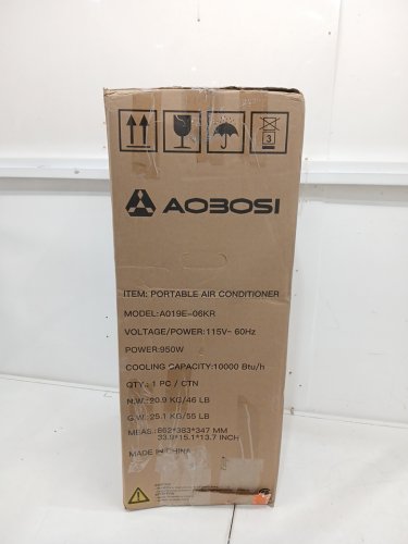 AOBOSI PORTABLE AIR CONDITIONER - REMOTE CONTROLLED, WIFI ENABLED, SILENT MODE, DEHUMIDIFIER - 10000 BTU - WHITE (MODEL: ‎ABS-A019E-06KR) image 2