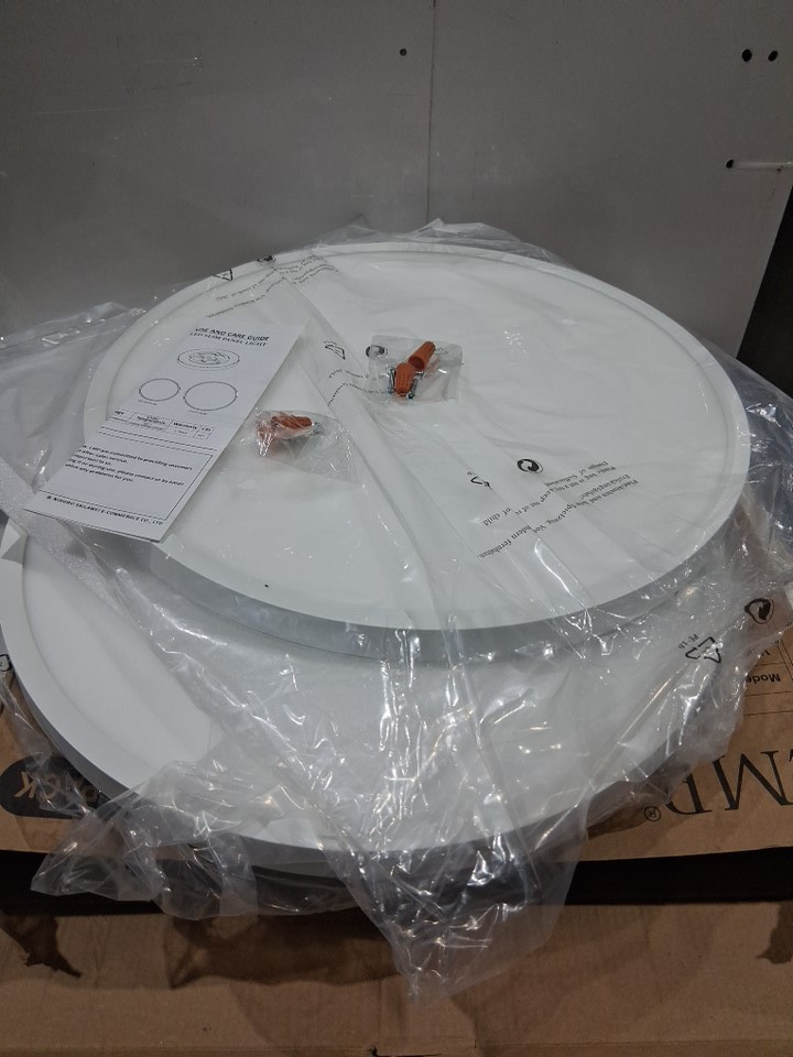2PK LMP Slim Flush Mount Dimmable 3CCT Round Panel Ceiling Lights - 3000K - 5000K - 36W - 16" - White (MODEL: ZY-B2303E ETL) image 4