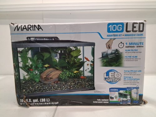 MARINA ENERGY EFFICIENT LED AQUARIUM KIT WITH SLIM FILTER, NET & MORE - 10 GALLON (38L) - (MODEL: 15256) image 5