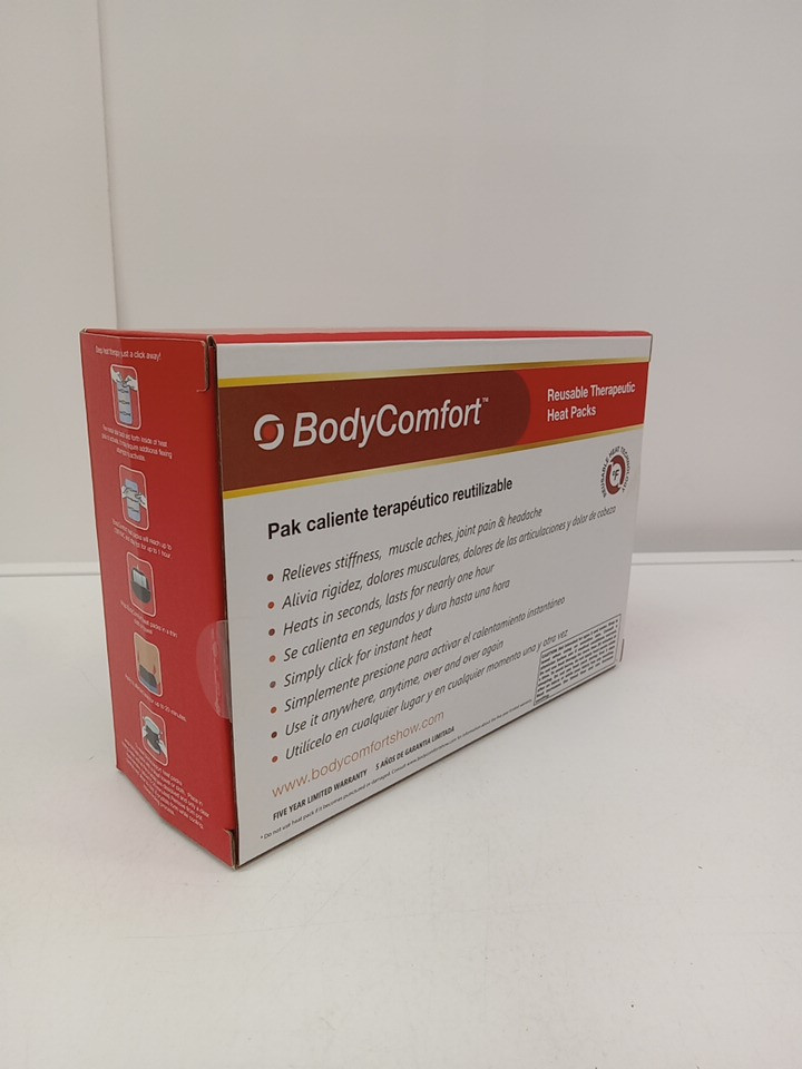 8 (6pc) body comfort reusable therapeutic heat packs for soothing relaxation & pain relief (48 TOTAL) - red (MODEL: 1656622) image 5