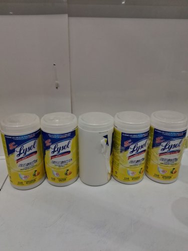 5pk lysol advanced disinfecting wipes - 550 wipes total - citrus scent (model: 1708072) image 3