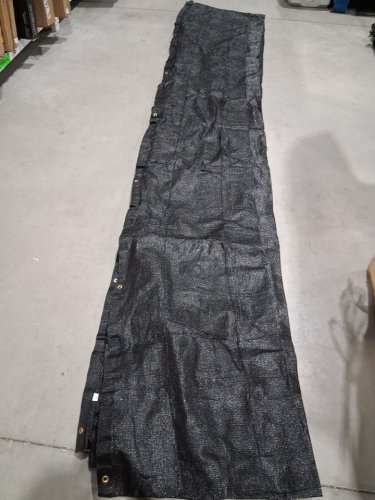 outdoor Mesh breathable sunshade panel with metal grommets/eyelets - 46" x 47FT - black image 2