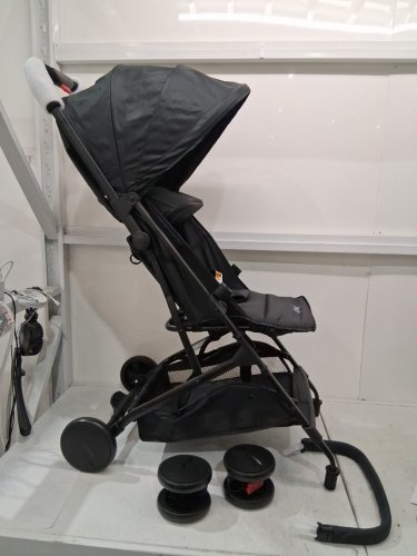 PYLE JOVIAL PORTABLE FOLDING BABY STROLLER - BLACK (MODEL: JPC20BK) image 5