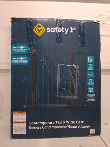 Safety 1st Contemporary Tall & Wide Gate with SecureTech - 29"-47" x 36" - black (model: GA176CBLKF2) image 2