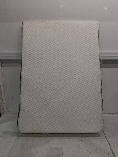 Vekkia Extra-Long Wedge Pillow Woth Washable Cover - 34" x 24" x 5.5" - White/Grey image 3