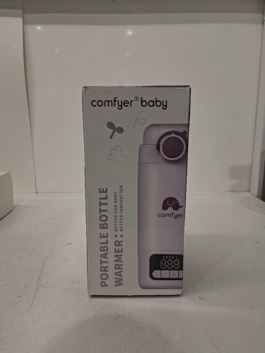 comfyer baby 2-in-1 Portable Baby Bottle Warmer Pro with Built-in Sterilizer, dual modes for milk & water - 17oz - purple (model: bw02) image 2