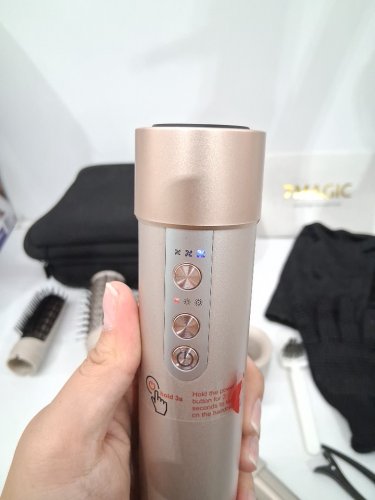 7magic high speed hair dryer brush and 6 in 1 styler - 110 volts - 1200 watts - gold - (model: HB-800) image 5