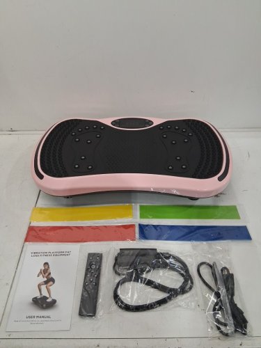 VIBRATION PLATE WITH 200 SPEEDS - 400LB MAX - PINK (MODEL:SZJ-01) image 2