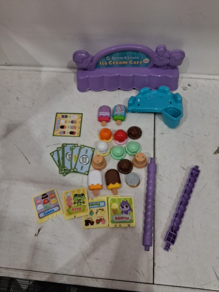 LEAPFROG EXCLUSIVE SCOOP & LEARN ICE CREAM CART DELUXE KIDS TOY - PURPLE/PINK - (model: ‎80-600761) image 4