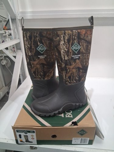 mens muck footwear fieldblazer classic - size 9 - brown/mossyoakcountry (style: fbcmoct) image 3