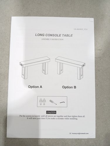Unikito Farmhouse Console Table with Power Outlets and Sensor Light - 63" - Brown (Model: DKW-15) image 7