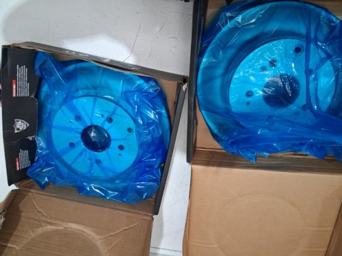 2PK GENIUS PREMIUM BRAKE PRODUCTS rear disc brake rotors - fits various models - silver (model: GCR-980567) image 6
