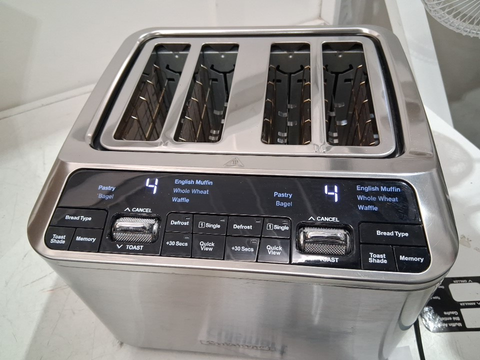 Cuisinart 4-Slice Lever less Motorized Toaster,7-shade settings, 4 Memory Set feature- Silver (MODEL: CPT-540C) image 4
