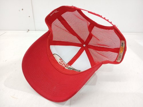 UNISEX ADULT bps MESH BACK TRUCKER HAT - OSFM - RED image 3