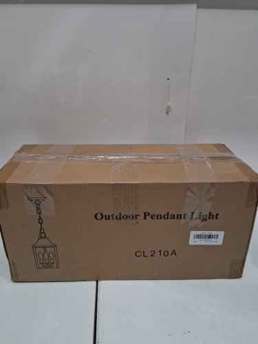 Large Outdoor Pendant 3-Light Fixture - 15" - BLACK (model: cl210a) image 2
