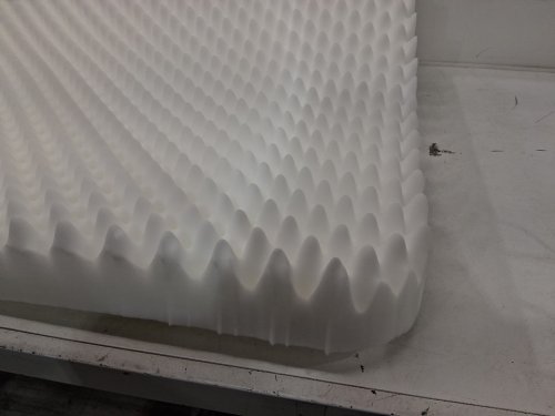 Convoluted Egg Crate Mattress Foam Pad - 2.5" x 41" x 29" - White image 3