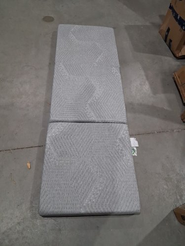 TRIFOLD Folding MATTRESS - 75" X 25" X 4" - TWIN - grey image 3