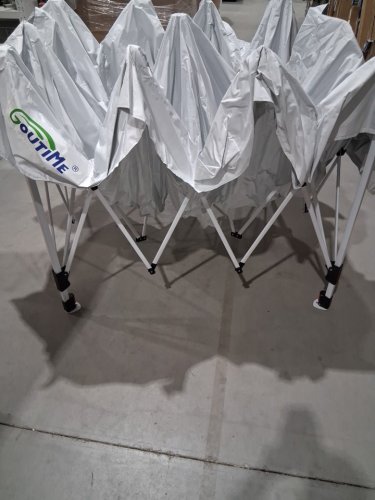 GOUTIME EZ POP UP CANOPY TENT GAZEBO With WHEELED CARRYING BAG and WEIGHT BAGS  - 10FT x 10FT - WHITE (MODEL: SW-9339) image 6